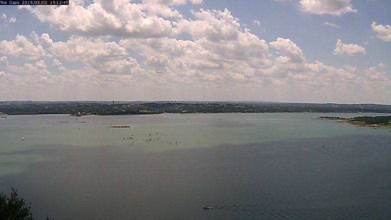 Lake Travis webcam, June 2, 2015 2:15 PM CT