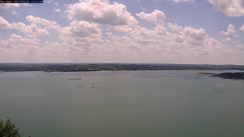 Lake Travis webcam, June 2, 2015 2:20 PM CT