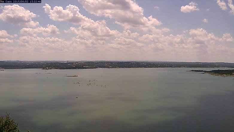 Lake Travis webcam, June 2, 2015 2:25 PM CT