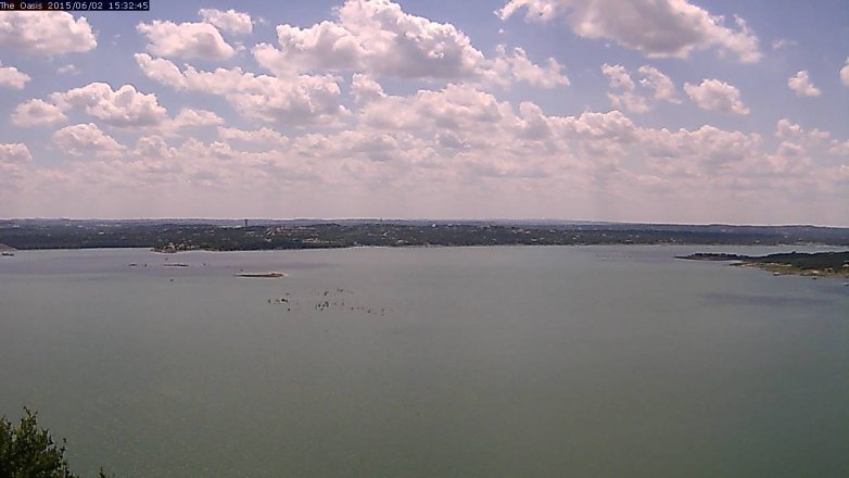 Lake Travis webcam, June 2, 2015 2:35 PM CT
