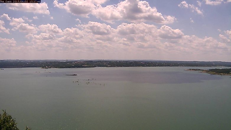 Lake Travis webcam, June 2, 2015 2:40 PM CT