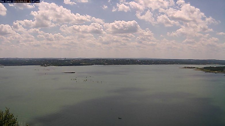 Lake Travis webcam, June 2, 2015 2:50 PM CT