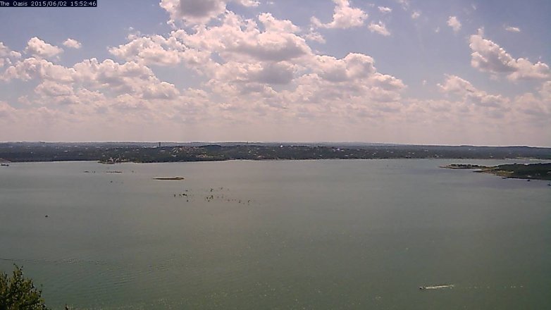 Lake Travis webcam, June 2, 2015 2:55 PM CT