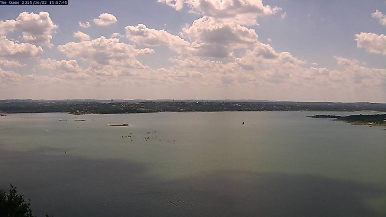 Lake Travis webcam, June 2, 2015 3:00 PM CT