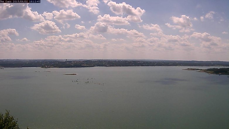 Lake Travis webcam, June 2, 2015 3:15 PM CT