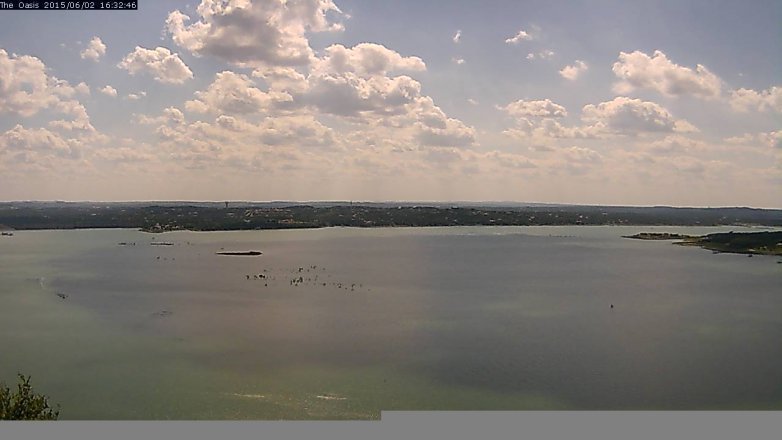 Lake Travis webcam, June 2, 2015 3:35 PM CT