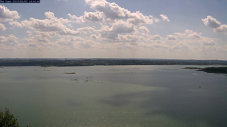 Lake Travis webcam, June 2, 2015 3:45 PM CT