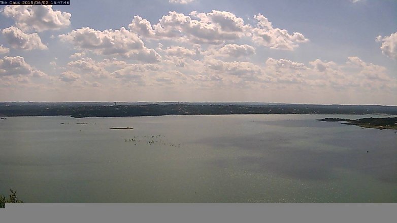 Lake Travis webcam, June 2, 2015 3:50 PM CT