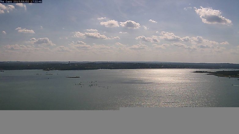 Lake Travis webcam, June 2, 2015 4:35 PM CT