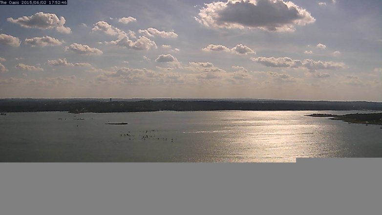 Lake Travis webcam, June 2, 2015 4:55 PM CT