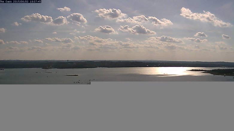 Lake Travis webcam, June 2, 2015 5:10 PM CT