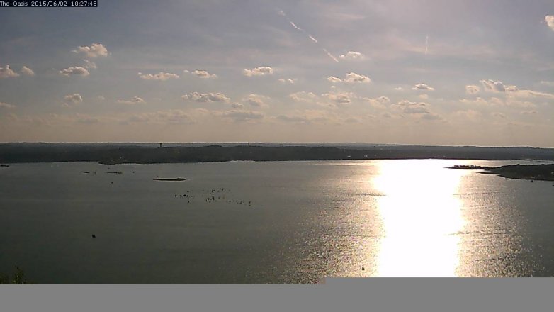 Lake Travis webcam, June 2, 2015 5:30 PM CT