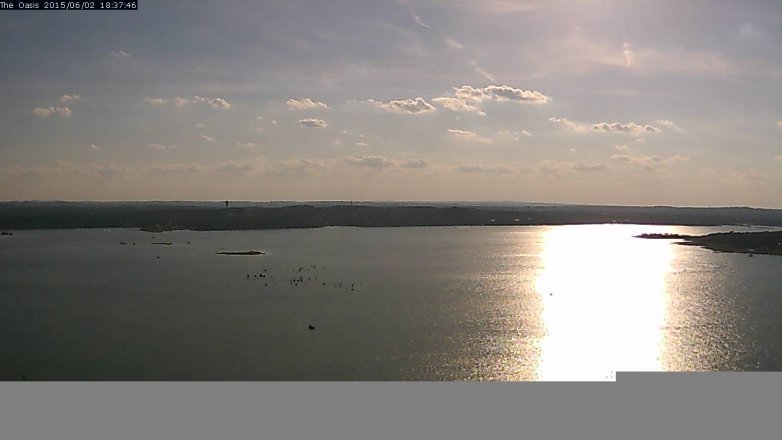 Lake Travis webcam, June 2, 2015 5:40 PM CT