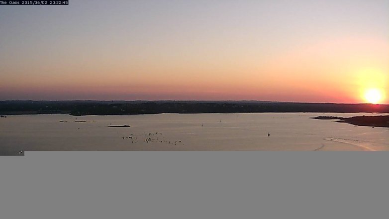 Lake Travis webcam, June 2, 2015 7:25 PM CT