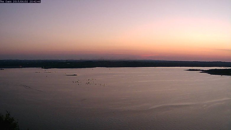 Lake Travis webcam, June 2, 2015 7:45 PM CT