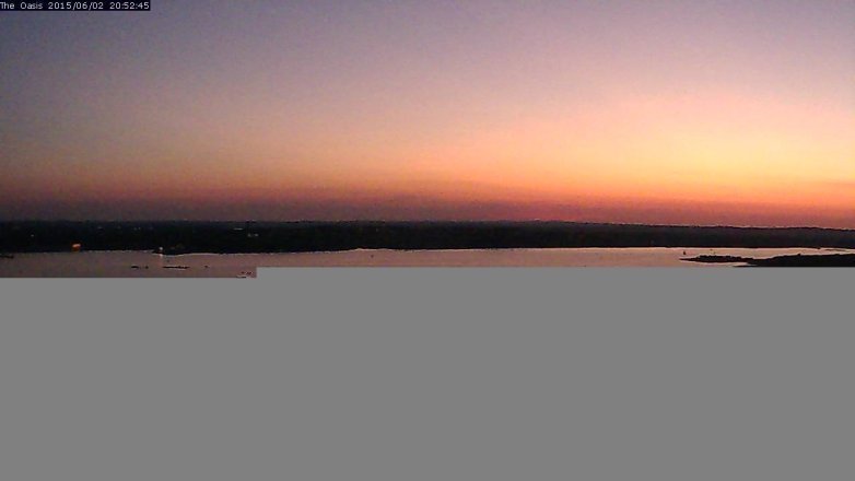 Lake Travis webcam, June 2, 2015 7:55 PM CT