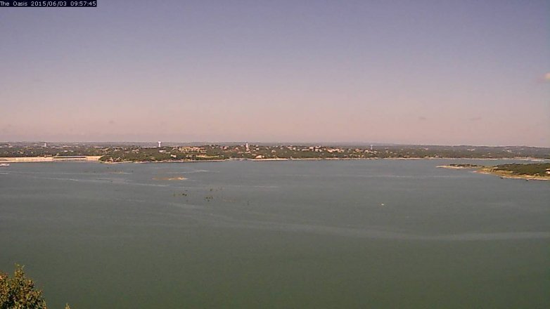 Lake Travis webcam, June 3, 2015 9:00 AM CT