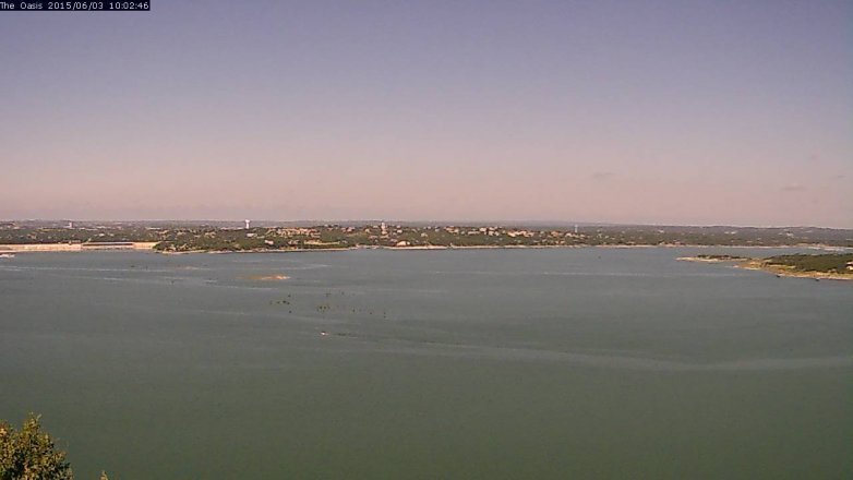 Lake Travis webcam, June 3, 2015 9:05 AM CT