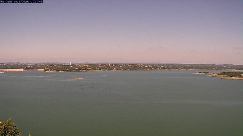 Lake Travis webcam, June 3, 2015 9:20 AM CT