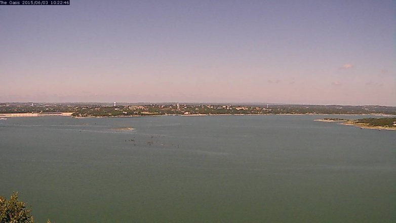 Lake Travis webcam, June 3, 2015 9:25 AM CT