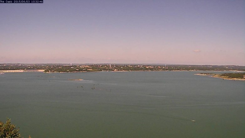 Lake Travis webcam, June 3, 2015 9:35 AM CT