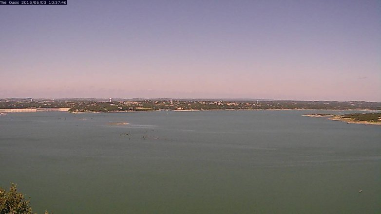 Lake Travis webcam, June 3, 2015 9:40 AM CT