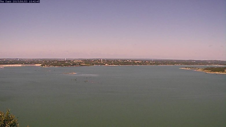 Lake Travis webcam, June 3, 2015 9:45 AM CT