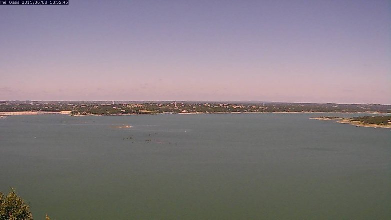 Lake Travis webcam, June 3, 2015 9:55 AM CT