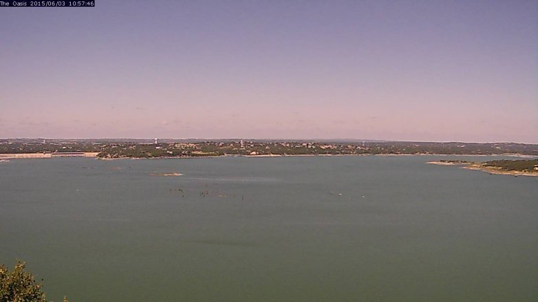 Lake Travis webcam, June 3, 2015 10:00 AM CT