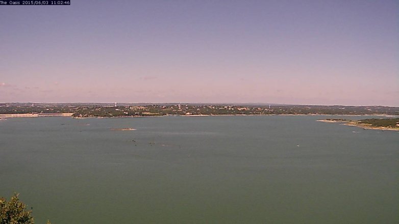 Lake Travis webcam, June 3, 2015 10:05 AM CT