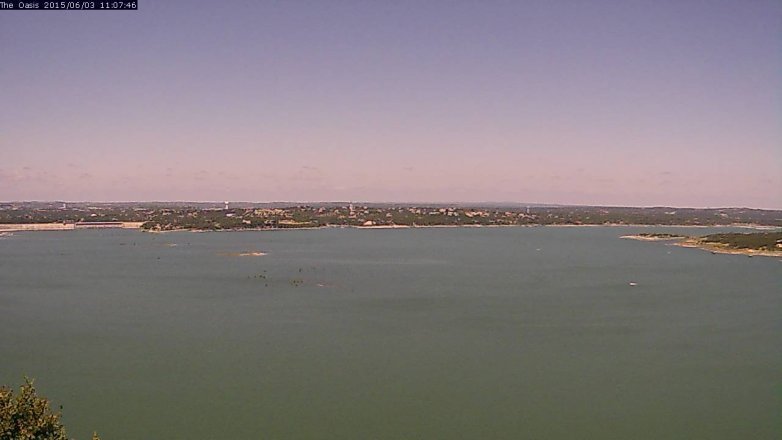 Lake Travis webcam, June 3, 2015 10:10 AM CT