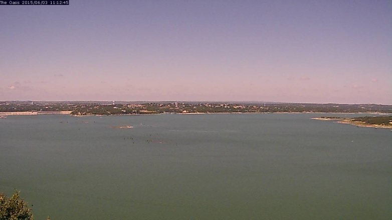 Lake Travis webcam, June 3, 2015 10:15 AM CT
