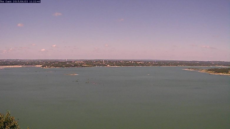 Lake Travis webcam, June 3, 2015 10:25 AM CT