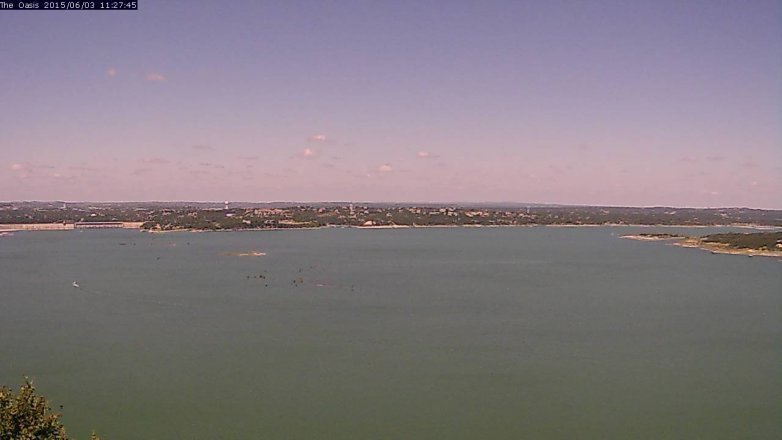 Lake Travis webcam, June 3, 2015 10:30 AM CT