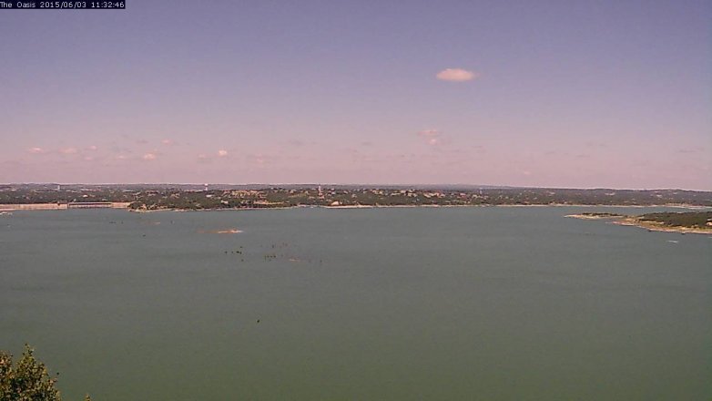 Lake Travis webcam, June 3, 2015 10:35 AM CT