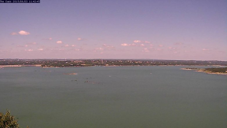 Lake Travis webcam, June 3, 2015 10:45 AM CT