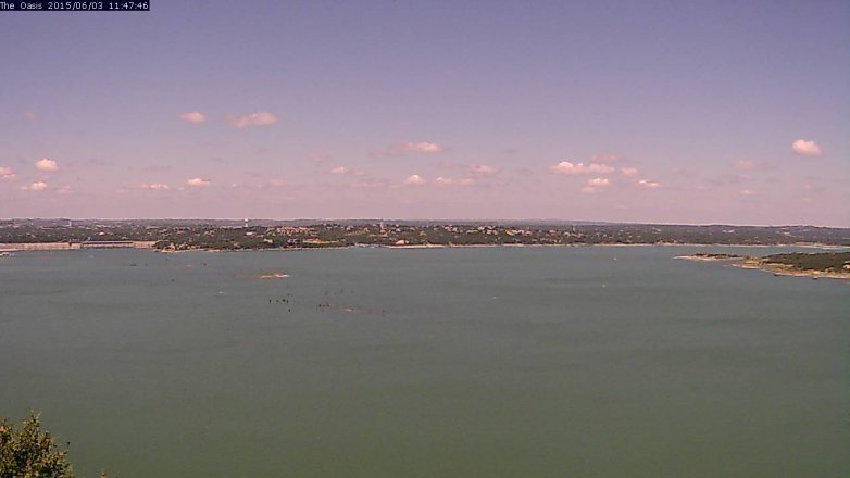 Lake Travis webcam, June 3, 2015 10:50 AM CT
