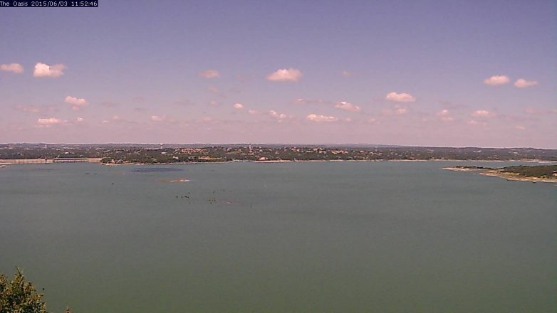 Lake Travis webcam, June 3, 2015 10:55 AM CT