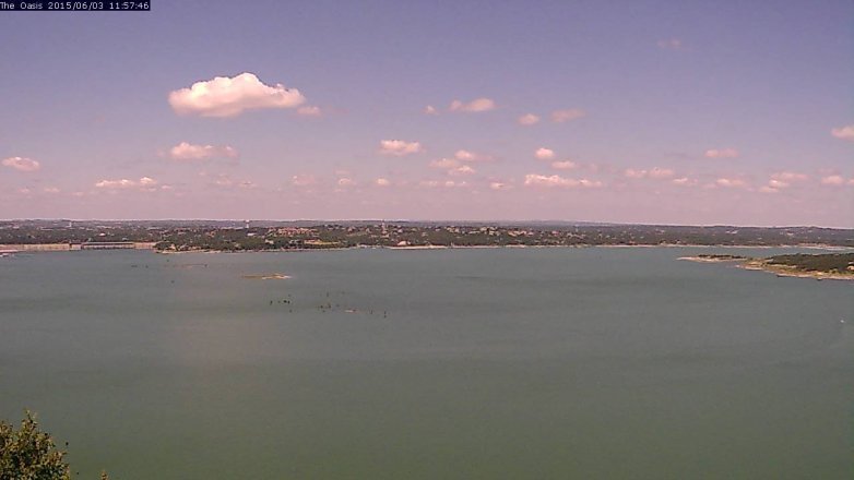 Lake Travis webcam, June 3, 2015 11:00 AM CT