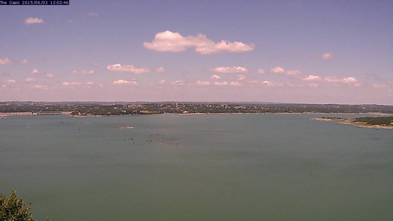 Lake Travis webcam, June 3, 2015 11:05 AM CT