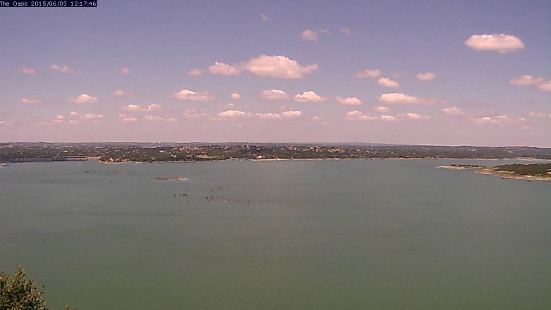Lake Travis webcam, June 3, 2015 11:20 AM CT