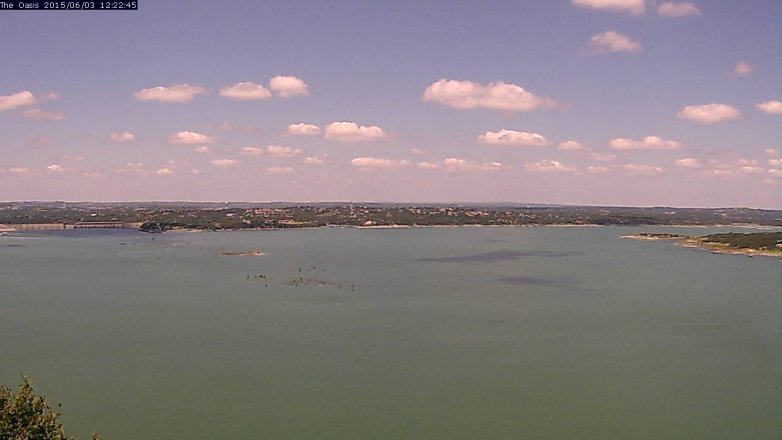 Lake Travis webcam, June 3, 2015 11:25 AM CT
