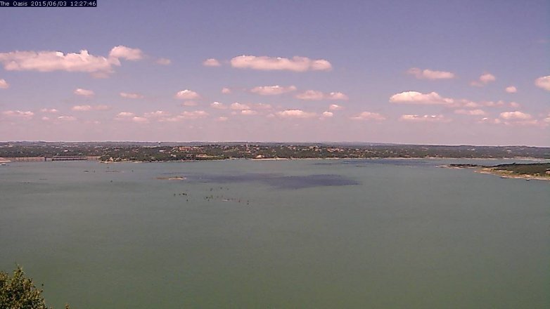 Lake Travis webcam, June 3, 2015 11:30 AM CT