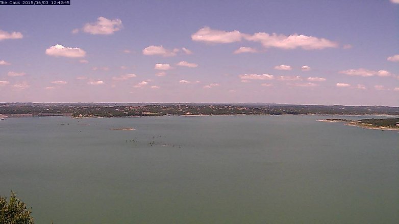 Lake Travis webcam, June 3, 2015 11:45 AM CT