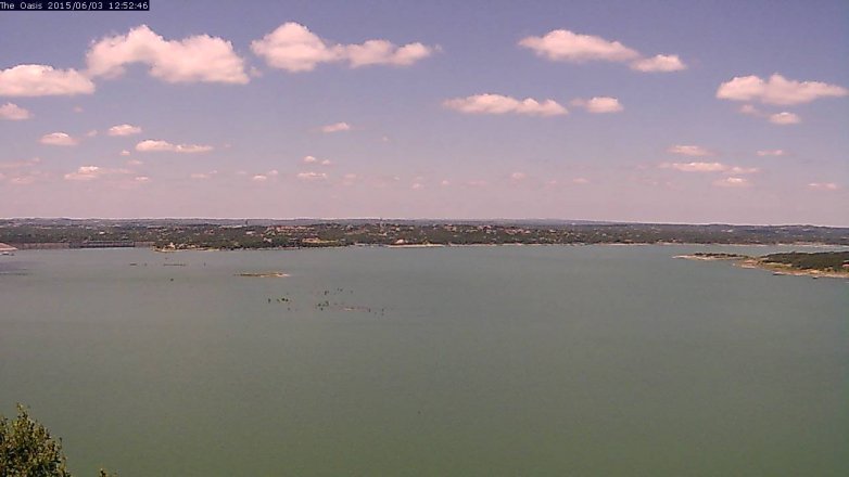 Lake Travis webcam, June 3, 2015 11:55 AM CT