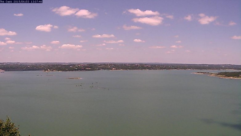 Lake Travis webcam, June 3, 2015 12:10 PM CT