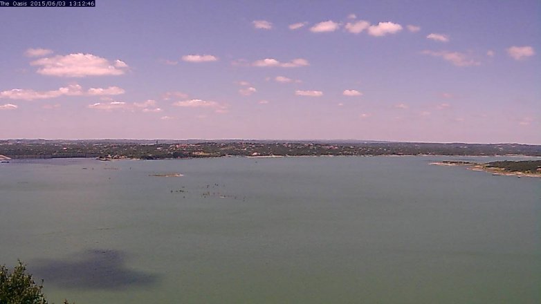 Lake Travis webcam, June 3, 2015 12:15 PM CT