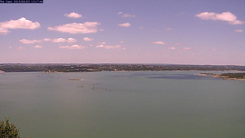 Lake Travis webcam, June 3, 2015 12:20 PM CT
