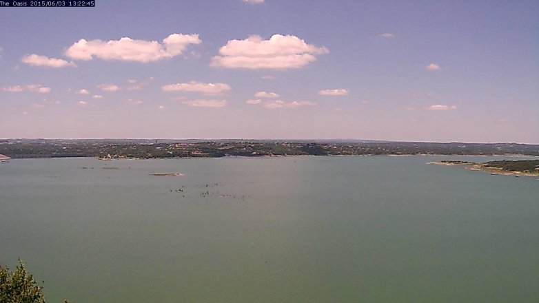 Lake Travis webcam, June 3, 2015 12:25 PM CT