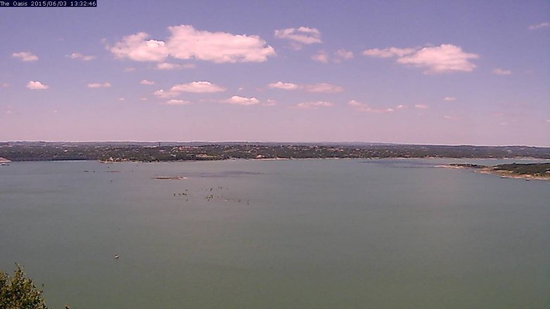 Lake Travis webcam, June 3, 2015 12:35 PM CT